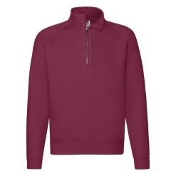 Męska Bluza Zapinana Pod Szyją. Brązowe bluzy męskie Fruit of the Loom, m, bez wzorów, bez kaptura. Za 114.99 zł.