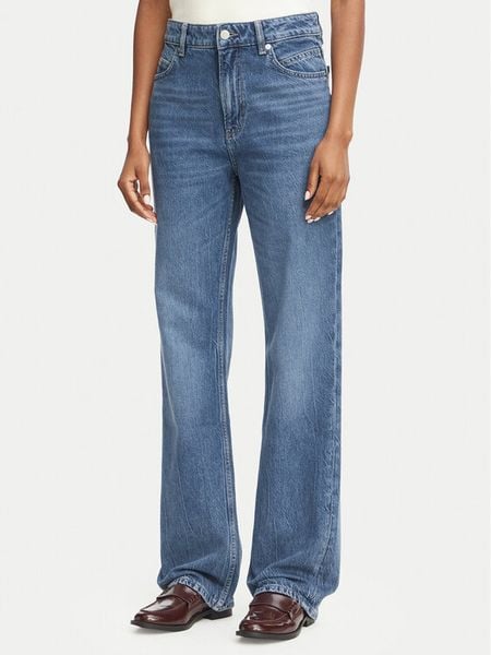 BOSS Jeansy 50569173 Niebieski Straight Leg. Niebieskie jeansy damskie Boss. Za 599.99 zł.