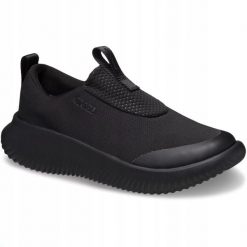 Buty Sportowe Sneakersy Dla Dorosłych Crocs Mellow Ease Slip On. Czarne obuwie sportowe damskie Crocs, bez wzorów, z materiału, trekkingowe. Za 263.99 zł.