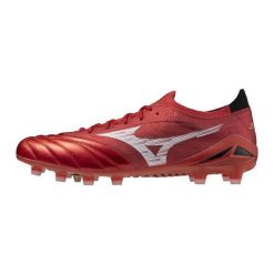 Buty piłkarskie Mizuno Morelia Neo Beta Elite FG. Białe buty sportowe męskie Mizuno, bez zapięcia, do piłki nożnej. W wyprzedaży za 800.00 zł.