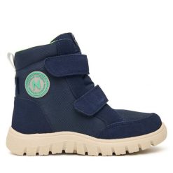 Śniegowce Naturino. Niebieskie trampki i tenisówki chłopięce Naturino, bez wzorów, bez zapięcia. Za 399.99 zł.