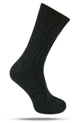 Ciepłe Wełniane Skarpetki Zimowe - Grafit, Jednokolorowe. Szare skarpety męskie His Story, bez wzorów, z elastanu. Za 39.99 zł.