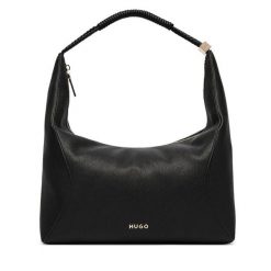 Torebka HUGO. Czarne torebki do ręki damskie Hugo, bez wzorów, klasyczne, bez dodatków. Za 679.99 zł.
