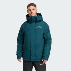 Kurtka Terrex Multi 2L Rain.Rdy Insulated. Zielone kurtki sportowe męskie Adidas, l, bez wzorów, narciarskie. Za 1,099.00 zł.