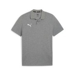 Polo Puma Teamgoal Casuals. Szare koszulki polo męskie Puma, xl, bez wzorów, z bawełny, bez kołnierzyka, bez ramiączek, do piłki nożnej. Za 223.00 zł.