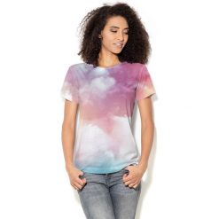 Colour Pleasure Koszulka CP-030 57 różowo-błękitno-biała r. XS/S. T-shirty damskie marki Colour Pleasure. Za 70.35 zł.