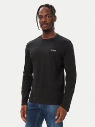 Guess Komplet longsleeve U6BG04 K5370 Czarny Regular Fit. Czarne bluzki z długim rękawem męskie Guess, m, z aplikacjami, z bawełny, bez kołnierzyka. Za 214.99 zł.