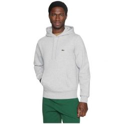 Bluza z kapturem Męska Lacoste Jasnoszary. Szare bluzy męskie Lacoste, m, bez wzorów, z bawełny, z kapturem. Za 553.60 zł.