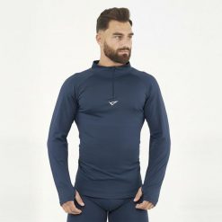 Termoaktywna koszulka treningowa IRONBOY TURBO. Niebieskie koszulki sportowe męskie Legea, l, bez wzorów, z poliesteru, bez kołnierzyka, bez ramiączek, na fitness i siłownię. Za 88.00 zł.