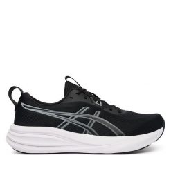 Buty do biegania Asics. Czarne buty sportowe męskie Asics, bez zapięcia, do biegania. Za 489.99 zł.