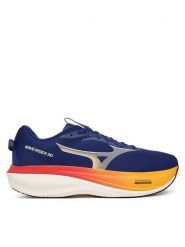 Mizuno Buty do biegania Wave Rider 30 J1GM2620 Granatowy. Niebieskie buty sportowe męskie Mizuno, z materiału, bez zapięcia, do biegania. Za 689.99 zł.