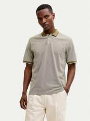 Jack & Jones Polo Blualves 12274681 Zielony Regular Fit. Zielone koszulki polo męskie Jack & Jones, m, bez wzorów, z syntetyku, bez ramiączek. Za 99.99 zł.