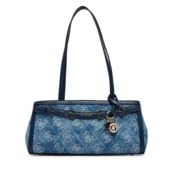 Torebka Guess. Niebieskie torebki do ręki damskie Guess, z aplikacjami, klasyczne, bez dodatków. Za 609.99 zł.