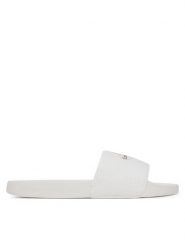 Calvin Klein Jeans Japonki Slide Monogram Wn Logo Ck YW0YW01967 Biały. Białe klapki damskie Calvin Klein Jeans, bez wzorów, z jeansu, bez obcasa. Za 129.99 zł.