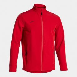 Kurtka wodoodporna Joma Basilea II. Czerwone kurtki męskie Joma, l, bez wzorów, z materiału, bez kaptura. Za 347.00 zł.