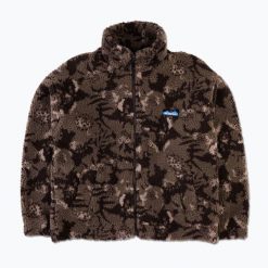 Bluza polarowa damska KAVU Loven. Brązowe bluzy damskie KAVU, bez wzorów, z polaru, bez kaptura, trekkingowe. Za 449.99 zł.