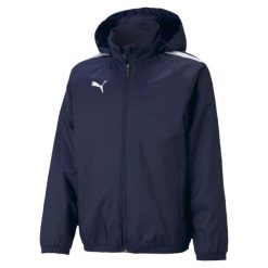 Kurtka dziecięca Puma Team Liga All Weather. Czarne kurtki i płaszcze dla chłopców Puma, bez wzorów, sportowe, bez kaptura. Za 233.00 zł.