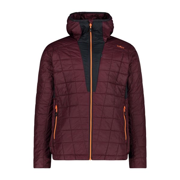 Kurtka z kapturem CMP Unlimitech. Brązowe kurtki męskie CMP, bez wzorów, z puchu, sportowe, z kapturem. W wyprzedaży za 451.00 zł.