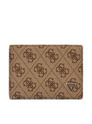 Guess Portfel SMMALL LEA27 Brązowy. Brązowe portfele męskie Guess, z aplikacjami, ze skóry. Za 269.99 zł.