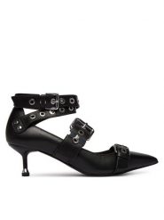 Liu Jo Szpilki Deva 12 SA6021 P0102 Czarny. Czarne szpilki damskie Liu Jo, bez wzorów, ze skóry, bez obcasa, bez zapięcia. Za 859.99 zł.