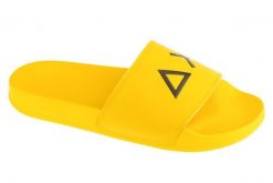 Klapki na basen męskie, Slippers Logo. Żółte klapki męskie SUN68, z materiału, sportowe. Za 109.99 zł.