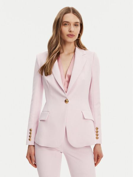 Elisabetta Franchi Marynarka GI-144-51E2-V560 Różowy Regular Fit. Czerwone żakiety damskie Elisabetta Franchi, bez wzorów, z syntetyku. Za 1,619.00 zł.