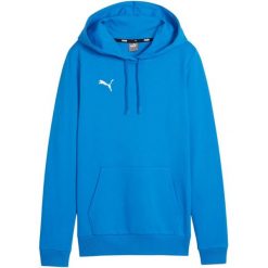 Bluza damska Puma Team Goal Casuals Hoody. Niebieskie bluzy sportowe damskie Puma, s, bez wzorów, z dresówki, bez kaptura, do piłki nożnej. Za 204.46 zł.