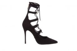 Czółenka Bayla-067 130336 Nobuck Black, Skóra naturalna - 40. Czarne czółenka damskie Bayla, bez wzorów, z materiału, bez obcasa, na szpilce, bez zapięcia. W wyprzedaży za 89.10 zł.