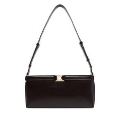 Torebka Elisabetta Franchi. Brązowe torebki do ręki damskie Elisabetta Franchi, bez wzorów, klasyczne, bez dodatków. Za 1,189.00 zł.