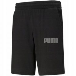 Shorty Męskie Logo Modern Basic. Czarne krótkie spodenki sportowe męskie Puma, m, bez wzorów, trekkingowe. Za 158.99 zł.