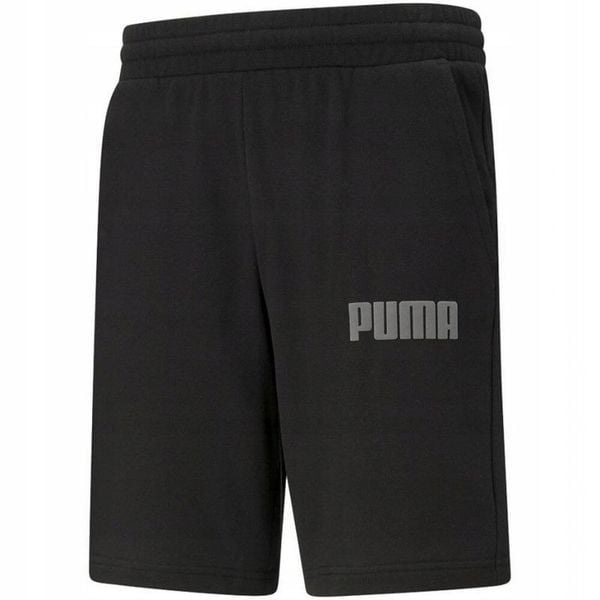 Shorty Męskie Logo Modern Basic. Czarne krótkie spodenki sportowe męskie Puma, m, bez wzorów, trekkingowe. Za 158.99 zł.