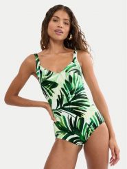 Triumph Strój kąpielowy Summer Palm 10226607 Zielony. Zielone kostiumy jednoczęściowe damskie Triumph, bez wzorów, z syntetyku. Za 349.99 zł.