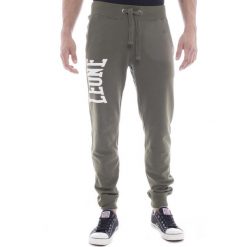 Bluza z bawełna z sznurek regulacyjny na co dzień. Zielone bluzy męskie LEONE 1947 APPAREL, bez wzorów, z bawełny, na fitness i siłownię. Za 141.46 zł.