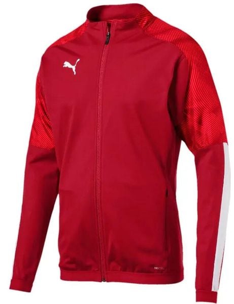 Bluza sportowa Puma Cup Training Jacket czerwona. Czarne bluzy męskie Puma, m, bez wzorów, z poliesteru, bez kaptura, do biegania. Za 194.99 zł.