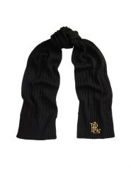 LAUREN RALPH LAUREN Szalik 454P23506003 Czarny. Czarne rękawiczki damskie Lauren Ralph Lauren, bez wzorów, z poliesteru. Za 419.99 zł.