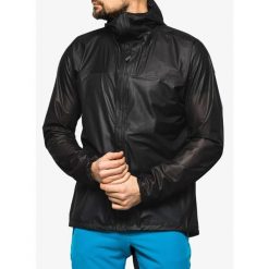 Kurtka przeciwdeszczowa męska Houdini The Orange Jacket. Czarne kurtki męskie Houdini, m, bez wzorów, bez kaptura. Za 1,361.70 zł.