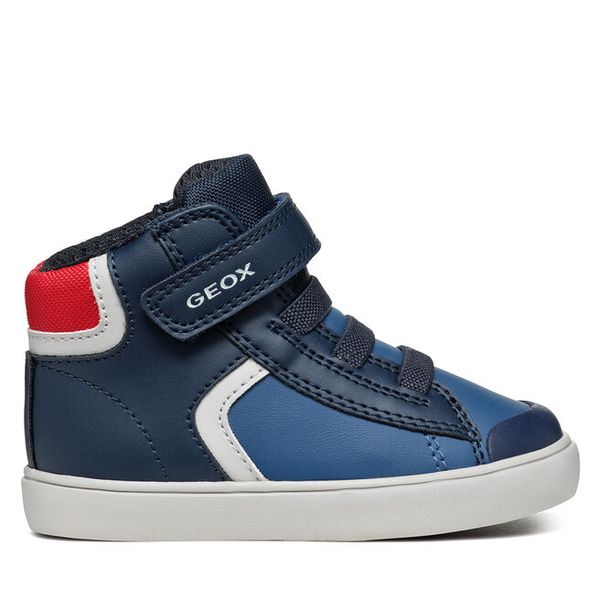Sneakersy Geox. Niebieskie trampki i tenisówki chłopięce Geox, bez wzorów, bez zapięcia. Za 98.99 zł.