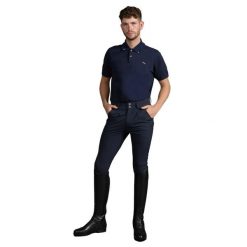 Spodnie jeździeckie o średniej przyczepności Premier Equine Ludis. Niebieskie eleganckie spodnie męskie PREMIER EQUINE, l, bez wzorów. Za 437.00 zł.