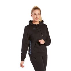 Damska bluza z kapturem Erima Essential Team. Czarne bluzy damskie Erima, xs, bez wzorów, z kapturem, do piłki nożnej. Za 231.00 zł.