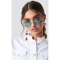 NA-KD Accessories Owalne kolorowe okulary przeciwsłoneczne - Green. Zielone okulary przeciwsłoneczne damskie NA-KD Accessories. Za 40.95 zł.