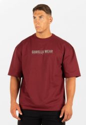 Callaway Duże rozmiary Koszulka - Burgundy. Czerwone koszulki sportowe męskie GORILLA WEAR, xl, bez wzorów, z bawełny, bez kołnierzyka, bez ramiączek, na fitness i siłownię. Za 214.00 zł.