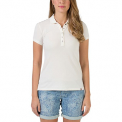 Koszulka polo w kolorze białym. Białe bluzki damskie Timezone, polo. W wyprzedaży za 68.95 zł.