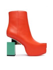 United Nude Botki Cubist Bootie 1094383616 Pomarańczowy. Brązowe botki damskie United Nude, ze skóry, bez obcasa, na słupku, bez zapięcia. Za 1,949.00 zł.