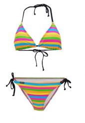 Beco Pop Colour Triangle Bikini | Miseczka B | Wielokolorowy. Brązowe bikini damskie Beco, na lato, s, bez wzorów. Za 238.99 zł.