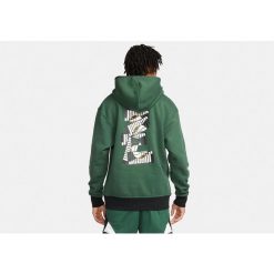 Bluza męska nike air jordan sport dna fleece hoodie noble green. Zielone bluzy męskie Nike, m, bez wzorów, bez kaptura, do biegania. Za 279.00 zł.