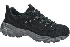 Buty sportowe Sneakersy damskie, Skechers D'Lites-Play On. Czarne obuwie sportowe damskie Skechers, bez wzorów, z materiału, trekkingowe. Za 239.99 zł.