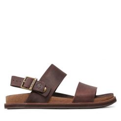 Sandały Timberland. Brązowe sandały męskie Timberland, bez zapięcia. Za 369.99 zł.
