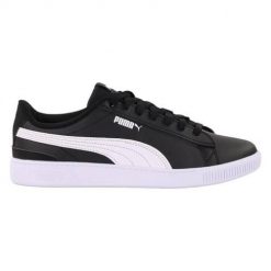 Buty do chodzenia damskie Puma Vikky V3 Lthr. Czarne obuwie sportowe damskie Puma, bez wzorów, z materiału, trekkingowe, Puma Vikky. Za 209.00 zł.