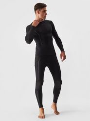 4F Bielizna termoaktywna bezszwowa z wełną Merino (dół) męska - czarna L/XL. Czarna bielizna termoaktywna męska 4f, l, z dzianiny. Za 249.99 zł.