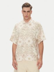 Jack & Jones Koszula Hydra 12277225 Beżowy Relaxed Fit. Brązowe koszule męskie Jack & Jones, l, bez wzorów, z bawełny, bez kołnierzyka, bez ramiączek. Za 179.99 zł.